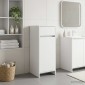 vidaXL Ντουλάπι Μπάνιου Λευκό 35 x 36,5 x 85 εκ. Επεξεργασμένο Ξύλο