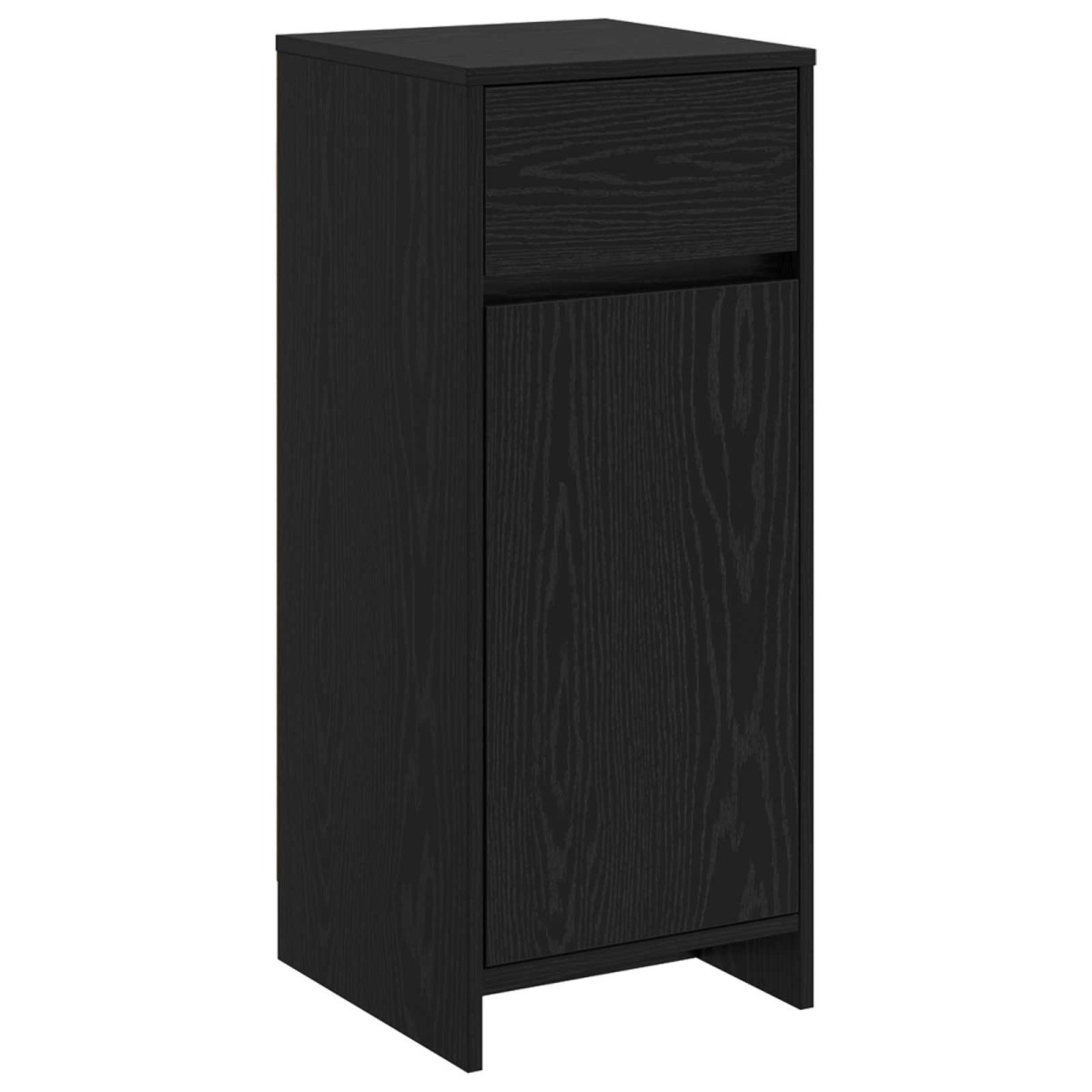 vidaXL Ντουλάπι Μπάνιου Μαύρη Δρυς 35 x 36,5 x 85 εκ.