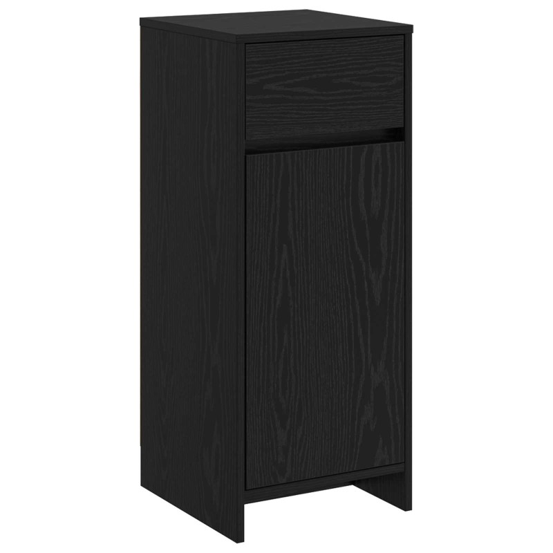 vidaXL Ντουλάπι Μπάνιου Μαύρη Δρυς 35 x 36,5 x 85 εκ.