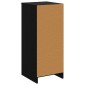 vidaXL Ντουλάπι Μπάνιου Μαύρη Δρυς 35 x 36,5 x 85 εκ.