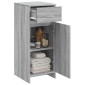 vidaXL Ντουλάπι Μπάνιου Γκρι Sonoma 35 x 36,5 x 85 εκ.