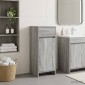 vidaXL Ντουλάπι Μπάνιου Γκρι Sonoma 35 x 36,5 x 85 εκ.