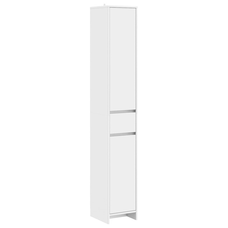 vidaXL Ντουλάπι Μπάνιου Λευκό 30 x 33 x 190 εκ. Επεξεργασμένο Ξύλο