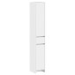 vidaXL Ντουλάπι Μπάνιου Λευκό 30 x 33 x 190 εκ. Επεξεργασμένο Ξύλο