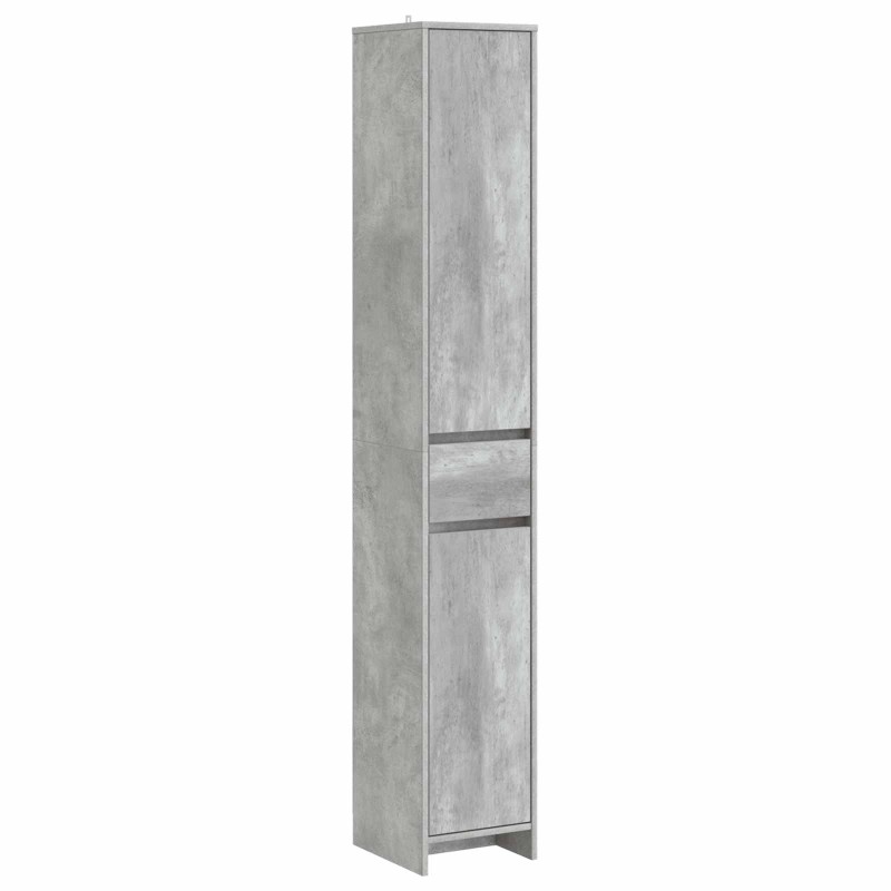 vidaXL Ντουλάπι Μπάνιου Γκρι Σκυροδέματος 30 x 33 x 190 εκ.