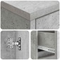 vidaXL Ντουλάπι Μπάνιου Γκρι Σκυροδέματος 30 x 33 x 190 εκ.