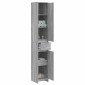 vidaXL Ντουλάπι Μπάνιου Γκρι Sonoma 30 x 33 x 190 εκ.
