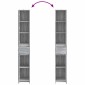 vidaXL Ντουλάπι Μπάνιου Γκρι Sonoma 30 x 33 x 190 εκ.