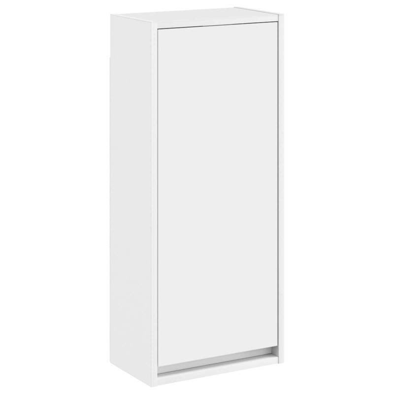vidaXL Επιτοίχιος νιπτήρας βανίλιας Λευκό 35 x 20 x 81 εκ.