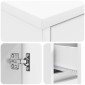 vidaXL Επιτοίχιος νιπτήρας βανίλιας Λευκό 35 x 20 x 81 εκ.