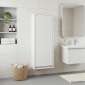 vidaXL Επιτοίχιος νιπτήρας βανίλιας Λευκό 35 x 20 x 81 εκ.