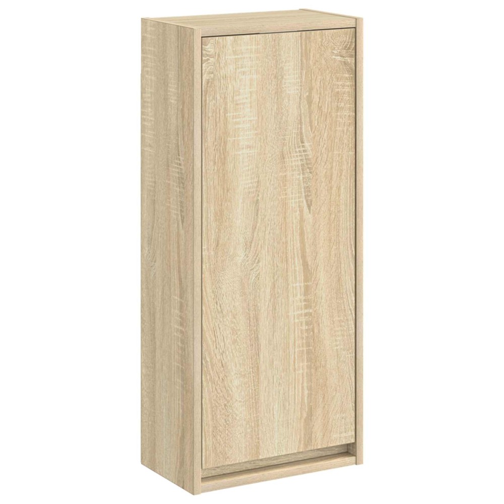 vidaXL Επιτοίχιος νιπτήρας βανίλιας Sonoma Δρυς 35 x 20 x 81 εκ.