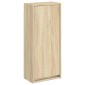 vidaXL Επιτοίχιος νιπτήρας βανίλιας Sonoma Δρυς 35 x 20 x 81 εκ.