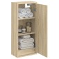 vidaXL Επιτοίχιος νιπτήρας βανίλιας Sonoma Δρυς 35 x 20 x 81 εκ.