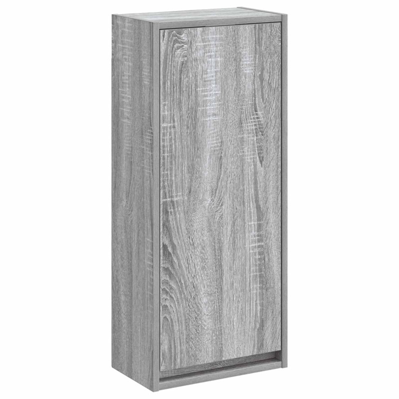 vidaXL Επιτοίχιος νιπτήρας βανίλιας Γκρι Sonoma 35 x 20 x 81 εκ.