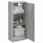 vidaXL Επιτοίχιος νιπτήρας βανίλιας Γκρι Sonoma 35 x 20 x 81 εκ.