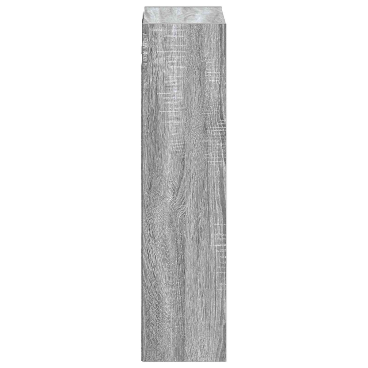 vidaXL Επιτοίχιος νιπτήρας βανίλιας Γκρι Sonoma 35 x 20 x 81 εκ.