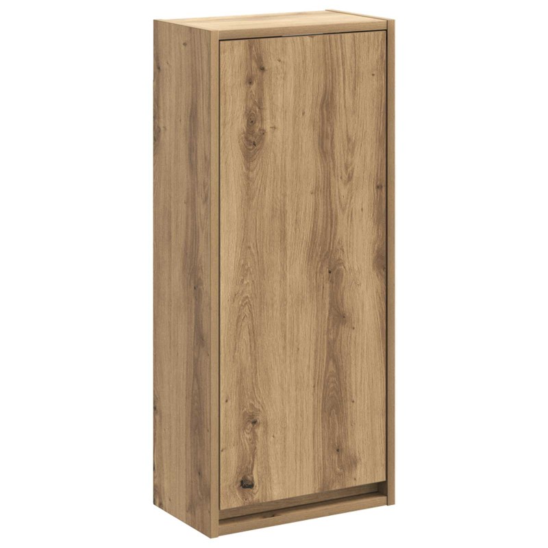 vidaXL Επιτοίχιος νιπτήρας βανίλιας Artisan Δρυς 35 x 20 x 81 εκ.