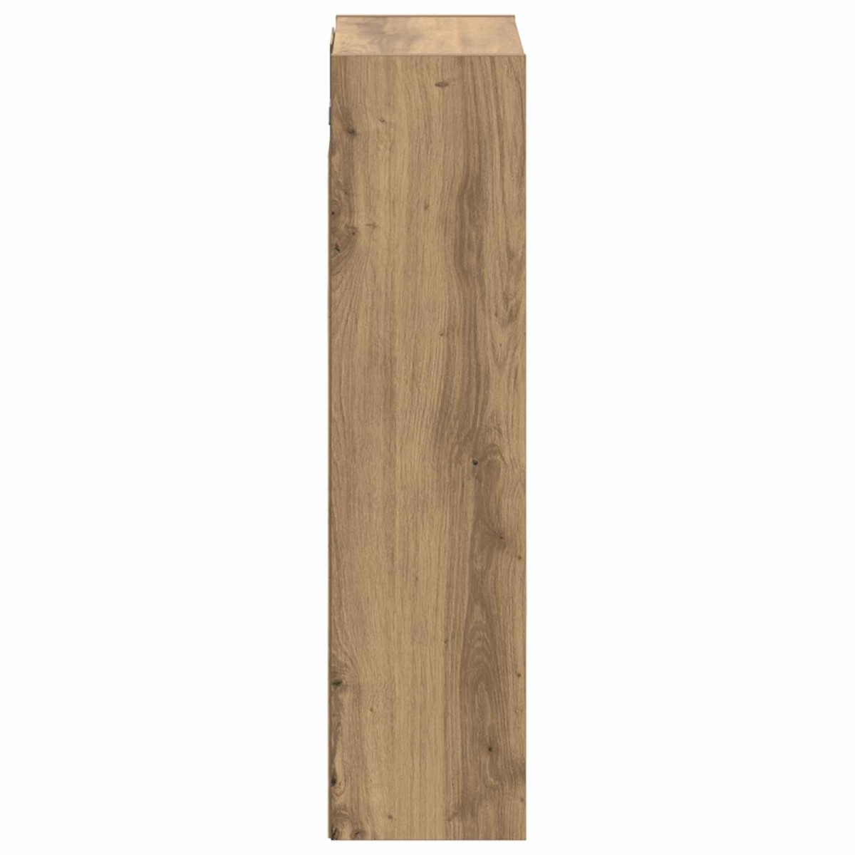 vidaXL Επιτοίχιος νιπτήρας βανίλιας Artisan Δρυς 35 x 20 x 81 εκ.