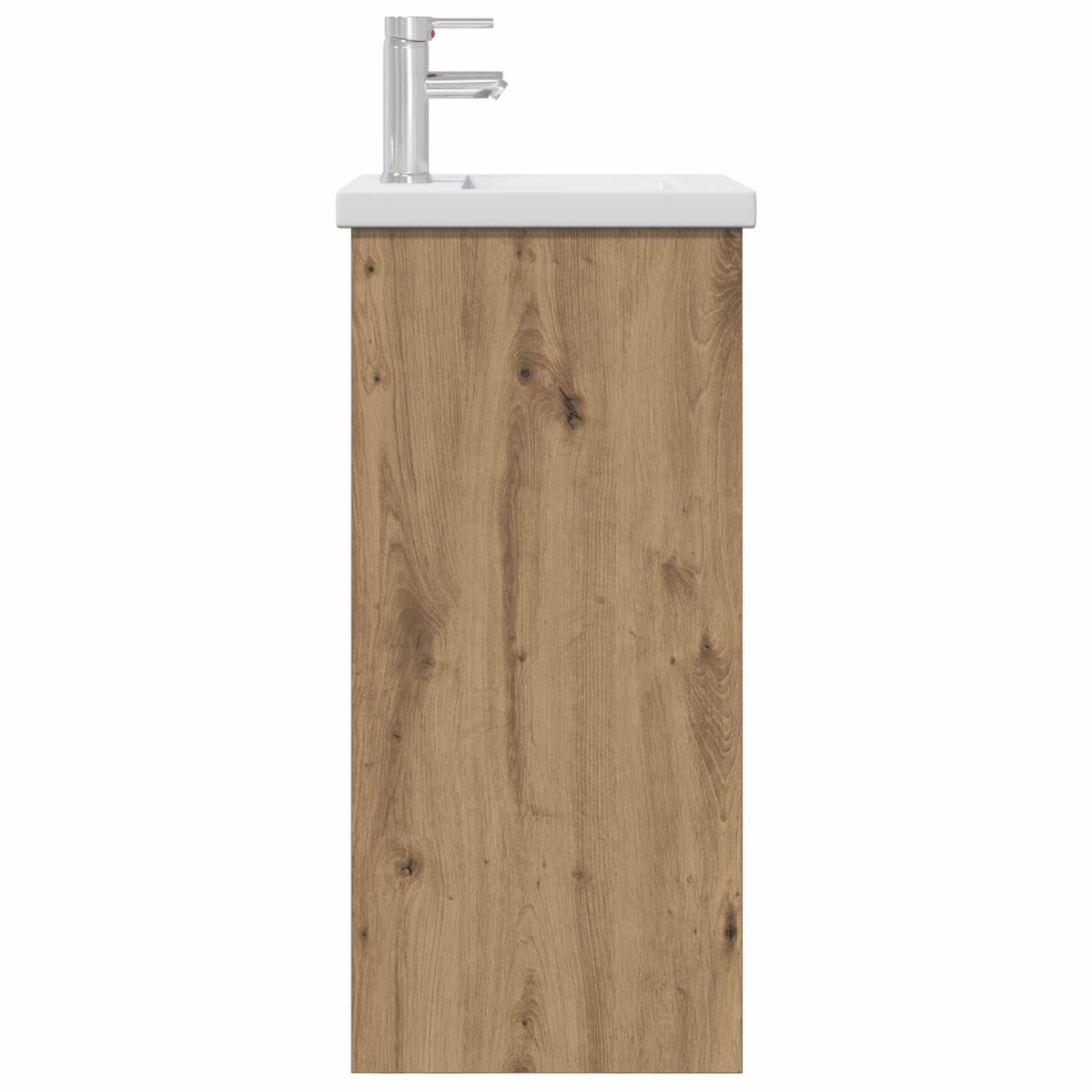 vidaXL Καθρέφτης μπάνιου με νιπτήρα Artisan Δρυς 42 x 40 x 84,5 εκ
