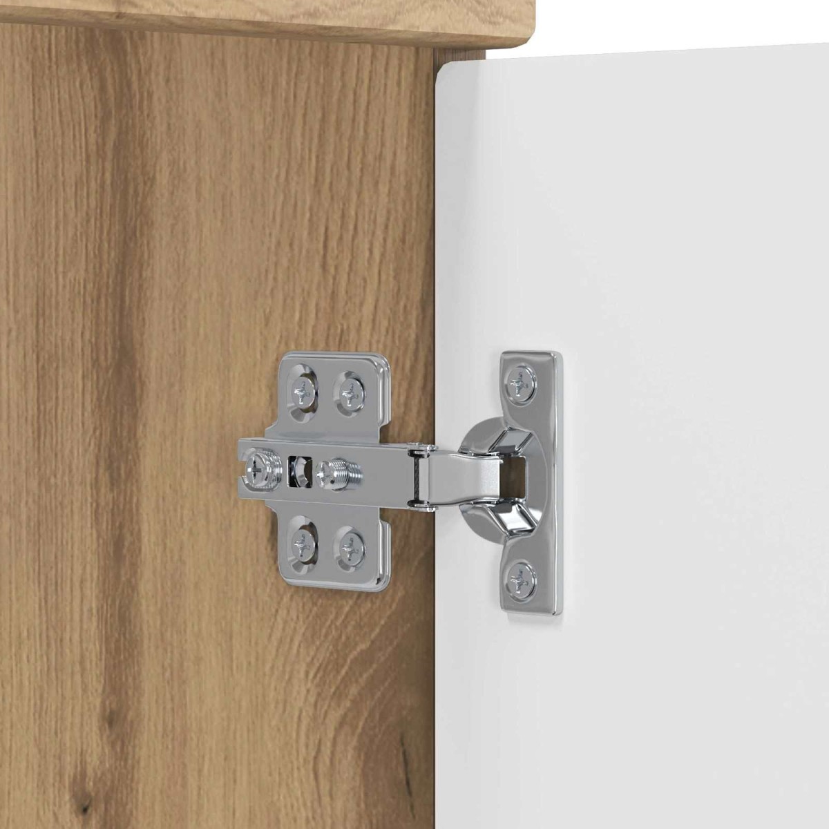 vidaXL Καθρέφτης μπάνιου με νιπτήρα Artisan Δρυς 42 x 40 x 84,5 εκ