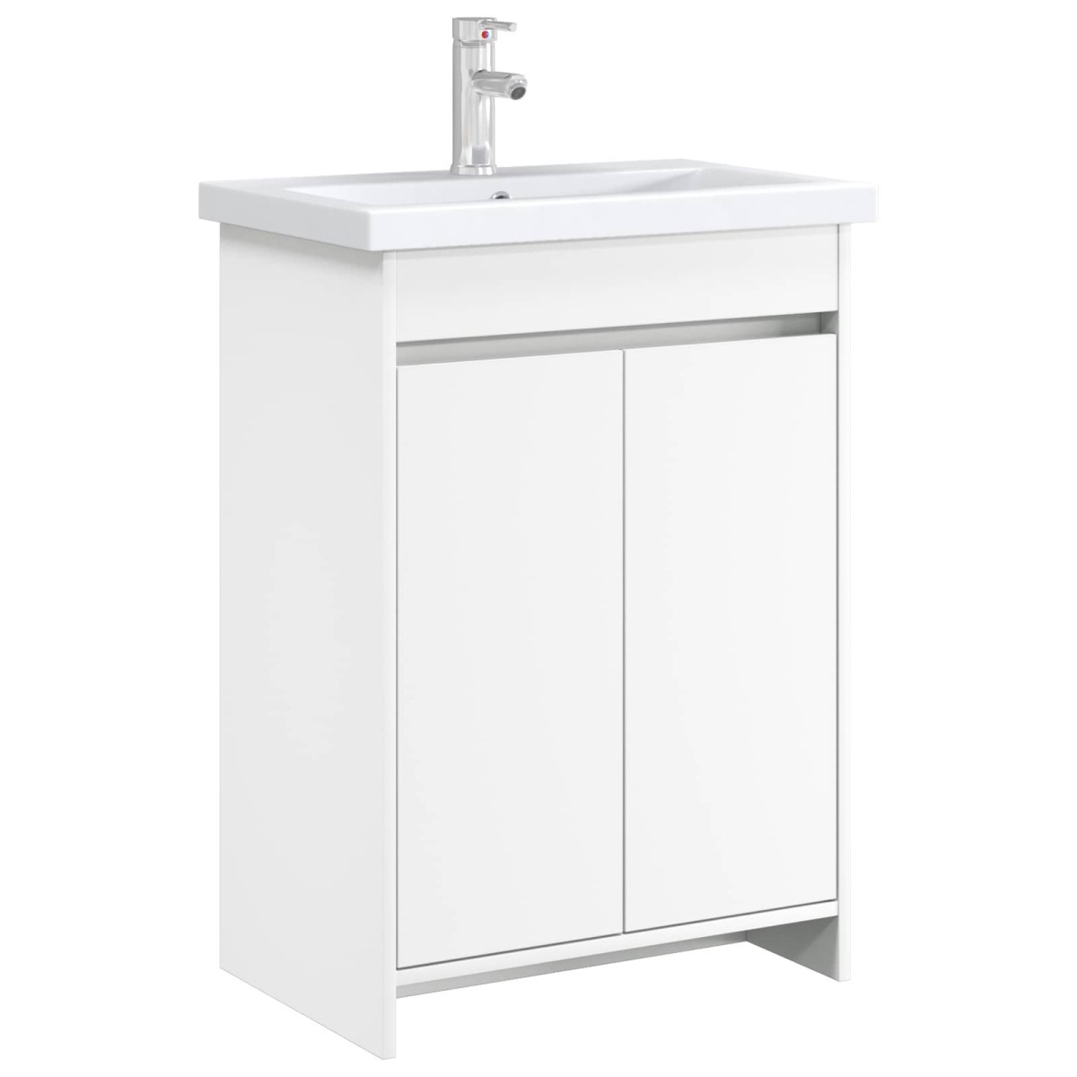 vidaXL Ντουλάπι Κάτω από τον Νιπτήρα Λευκό 56 x 37,5 x 81 εκ