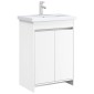 vidaXL Ντουλάπι Κάτω από τον Νιπτήρα Λευκό 56 x 37,5 x 81 εκ