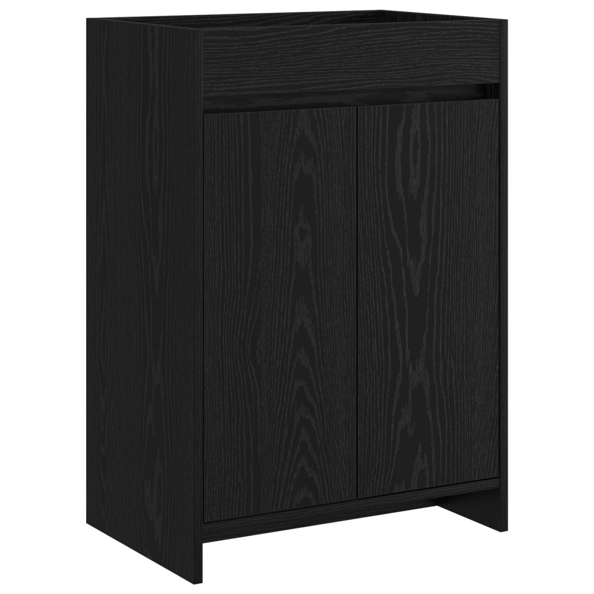 vidaXL Ντουλάπι Κάτω από τον Νιπτήρα Μαύρη Δρυς 56 x 37,5 x 81 εκ