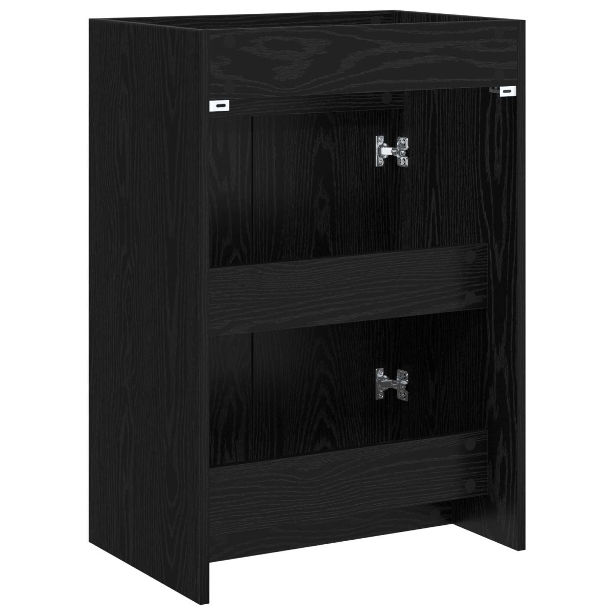 vidaXL Ντουλάπι Κάτω από τον Νιπτήρα Μαύρη Δρυς 56 x 37,5 x 81 εκ