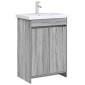 vidaXL Ντουλάπι Κάτω από τον Νιπτήρα Γκρι Sonoma 56 x 37,5 x 81 εκ