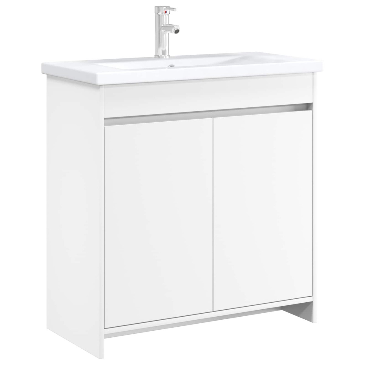 vidaXL Ντουλάπι Κάτω από τον Νιπτήρα Λευκό 78,5 x 37,5 x 81 εκ