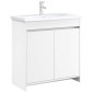 vidaXL Ντουλάπι Κάτω από τον Νιπτήρα Λευκό 78,5 x 37,5 x 81 εκ