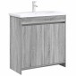 vidaXL Ντουλάπι Κάτω από τον Νιπτήρα Γκρι Sonoma 78,5 x 37,5 x 81 εκ
