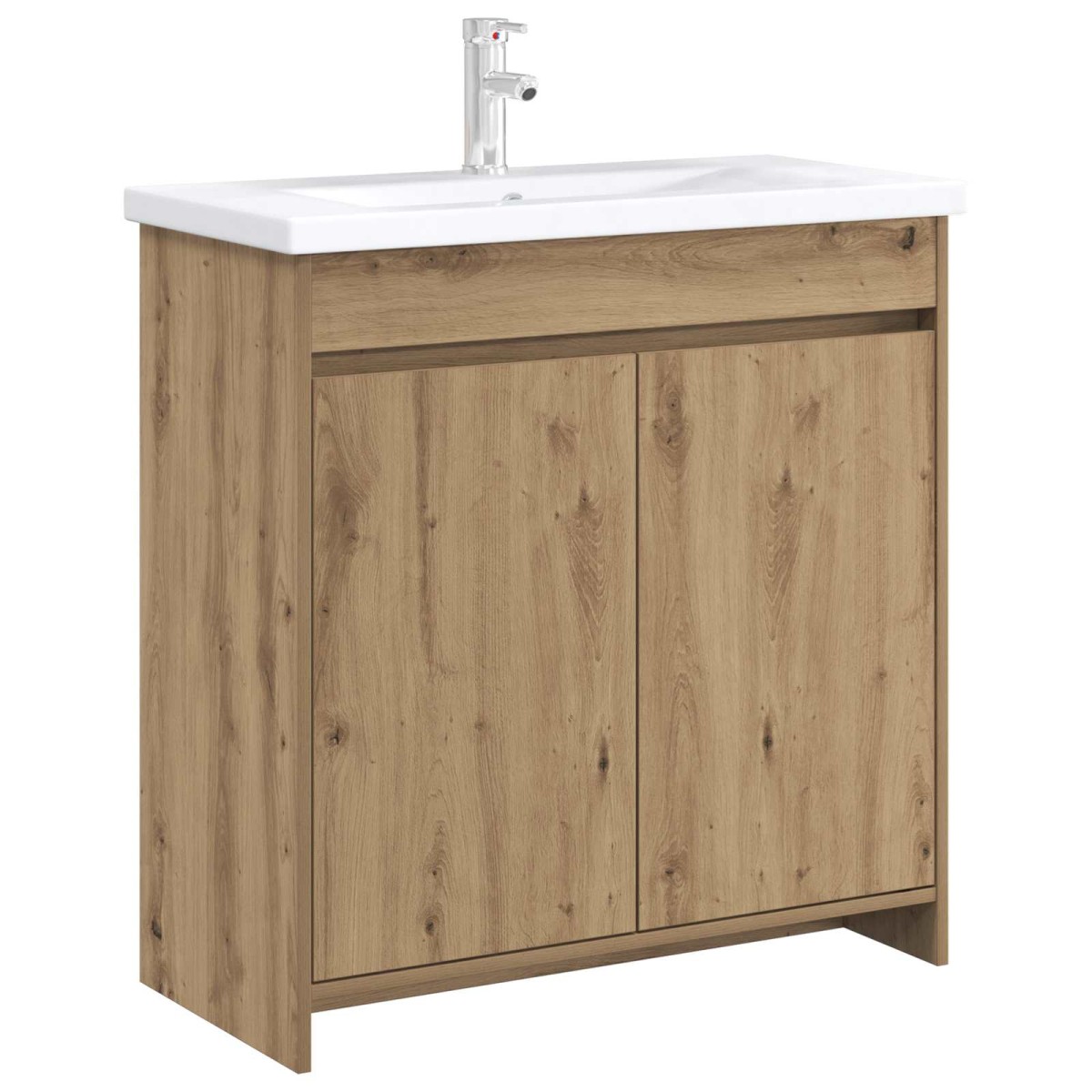 vidaXL Ντουλάπι Κάτω από τον Νιπτήρα Artisan Δρυς 78,5 x 37,5 x 81 εκ
