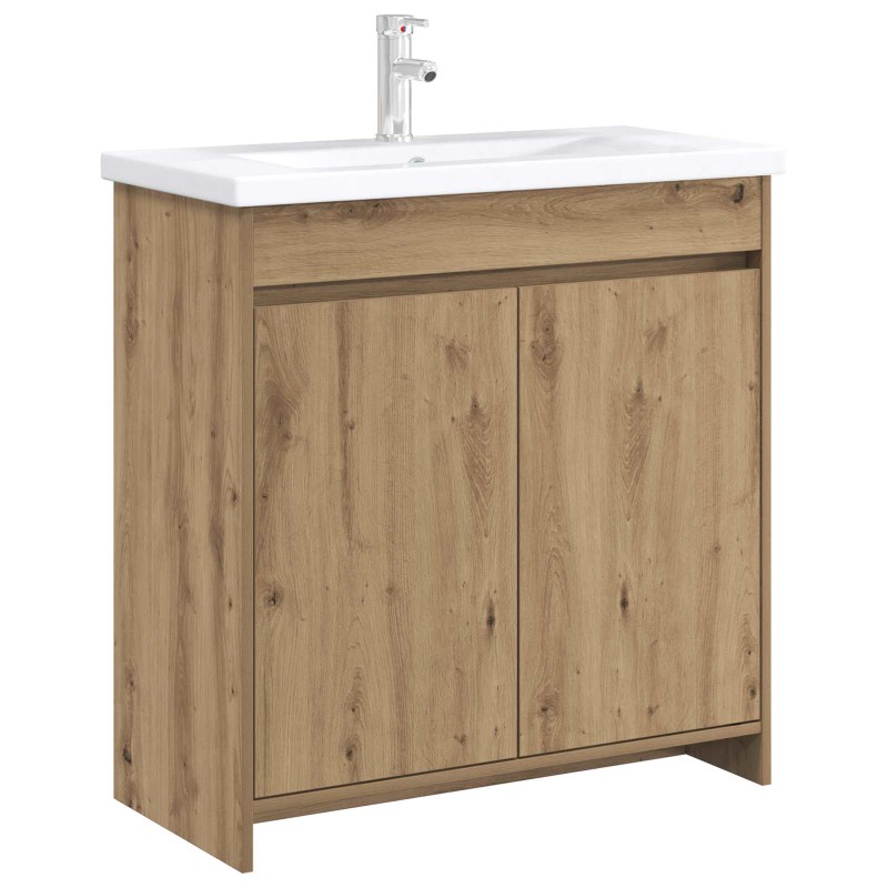 vidaXL Ντουλάπι Κάτω από τον Νιπτήρα Artisan Δρυς 78,5 x 37,5 x 81 εκ