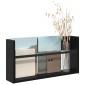 vidaXL Ράφι Περιοδικών Μαύρη Οξυά 60 x 12 x 30 εκ Επεξεργασμένο Ξύλο
