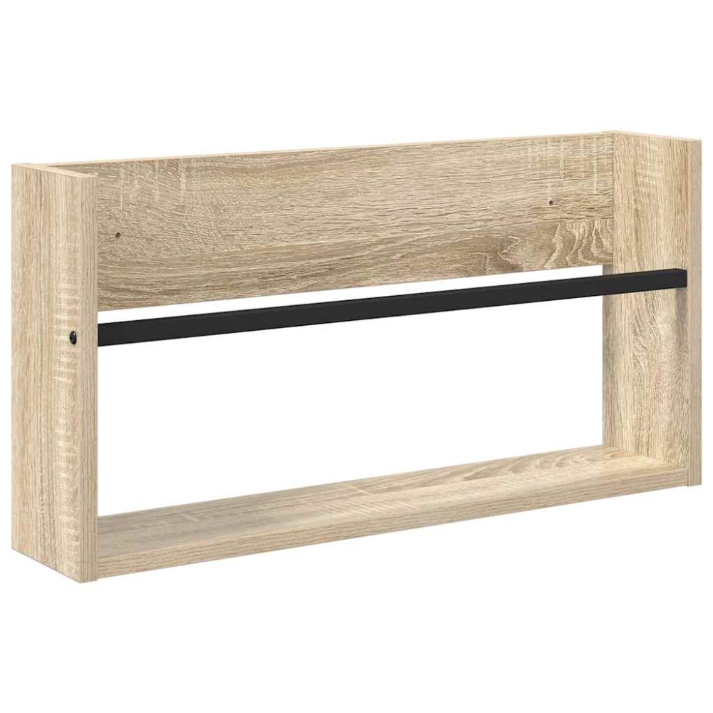 vidaXL Ράφι Περιοδικών Δρύς Sonoma 60 x 12 x 30 εκ Επεξεργασμένο Ξύλο