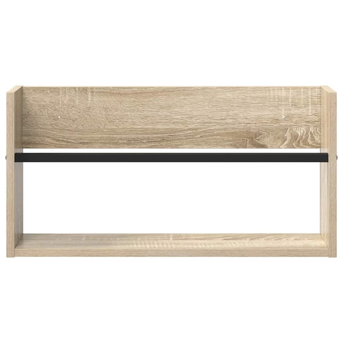 vidaXL Ράφι Περιοδικών με ράφι 2 τεμ. Δρύς Sonoma 60 x 12 x 30 εκ