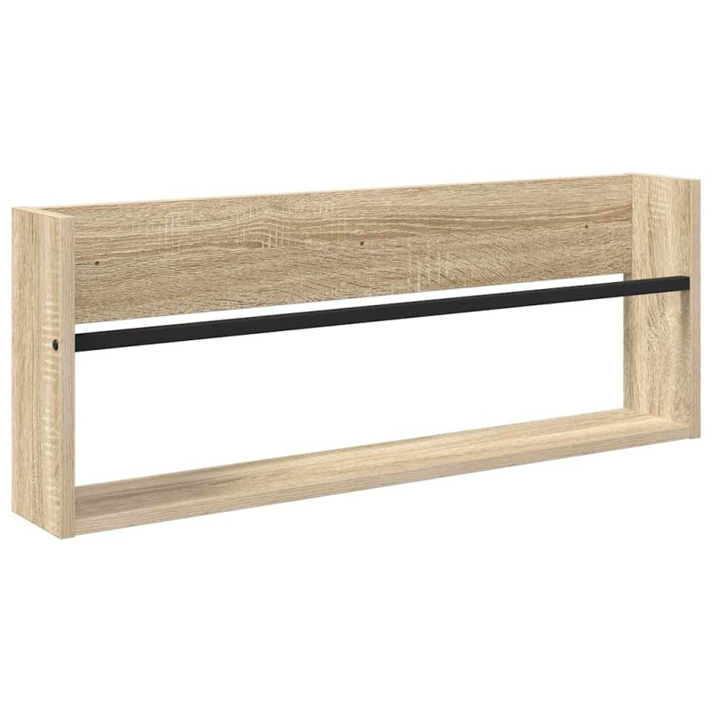 vidaXL Ράφι Περιοδικών Δρύς Sonoma 80 x 12 x 30 εκ Επεξεργασμένο Ξύλο