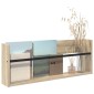 vidaXL Ράφι Περιοδικών Δρύς Sonoma 80 x 12 x 30 εκ Επεξεργασμένο Ξύλο