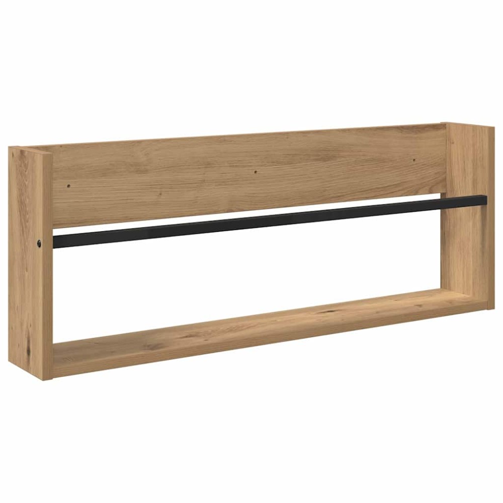 vidaXL Ράφι Περιοδικών Artisan Oak 80 x 12 x 30 εκ Επεξεργασμένο Ξύλο