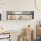 vidaXL Ράφι Περιοδικών με ράφι Γκρίζο Σονομα 100 x 12 x 30 εκ