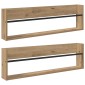 vidaXL Ράφι Περιοδικών με ράφι 2 τεμ. Artisan Oak 100 x 12 x 30 εκ