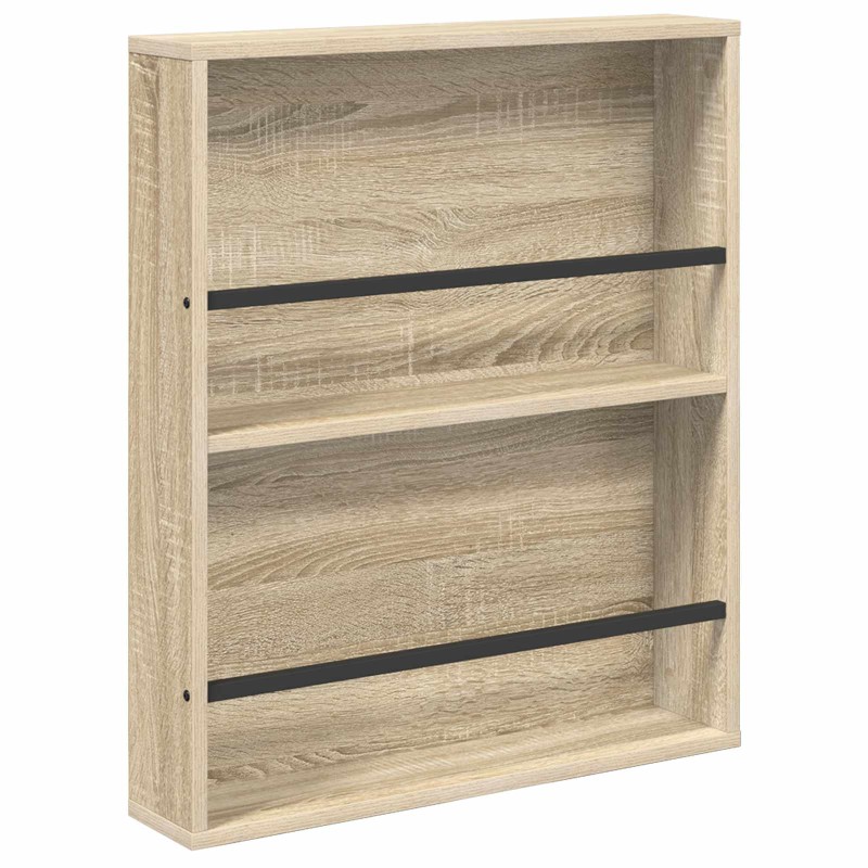 vidaXL Ράφι Περιοδικών Δρύς Sonoma 60 x 12 x 70 εκ Επεξεργασμένο Ξύλο