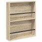 vidaXL Ράφι Περιοδικών Δρύς Sonoma 60 x 12 x 70 εκ Επεξεργασμένο Ξύλο