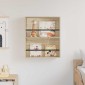 vidaXL Ράφι Περιοδικών Δρύς Sonoma 60 x 12 x 70 εκ Επεξεργασμένο Ξύλο