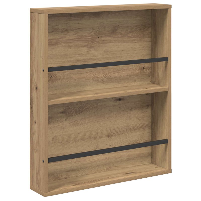 vidaXL Ράφι Περιοδικών Artisan Oak 60 x 12 x 70 εκ Επεξεργασμένο Ξύλο