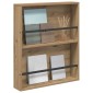 vidaXL Ράφι Περιοδικών Artisan Oak 60 x 12 x 70 εκ Επεξεργασμένο Ξύλο