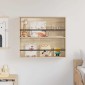 vidaXL Ράφι Περιοδικών Δρύς Sonoma 80 x 12 x 70 εκ Επεξεργασμένο Ξύλο