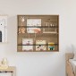 vidaXL Ράφι Περιοδικών Artisan Oak 80 x 12 x 70 εκ Επεξεργασμένο Ξύλο